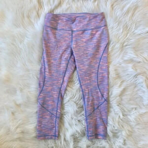 Zella Nordstrom Pink and Blue Spacedye Athletic Leggings S